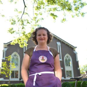 handmade cotton canvas apron global seasons colour purple aubergine