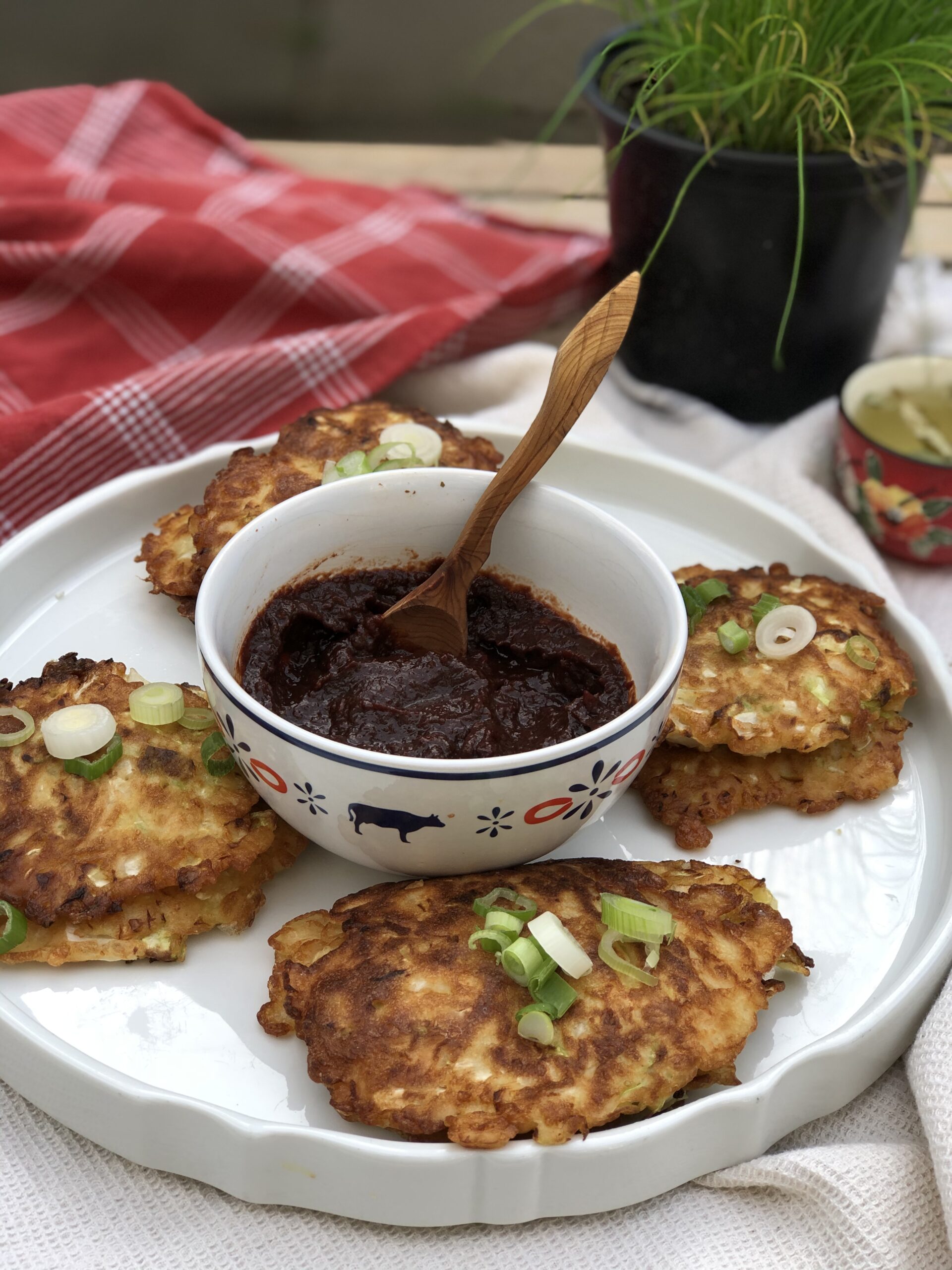 Japanese vegetarian version of Okonomiyaki pancakes, global seasons: we love food!